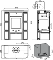Haas Sohn kaflowy TREVISO mini wymiary